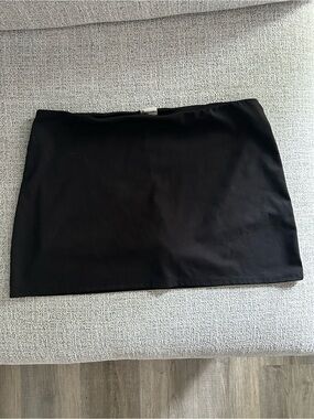 No Boundaries Black Mini Skirt - Classic Straight Cut